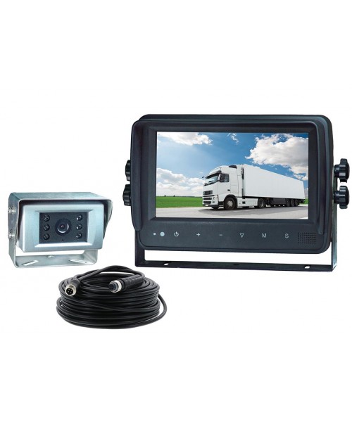 Systèmes caméras filaires - Kit complet filaire avec écran 7 et caméra  alu/inox CMOS - APVI