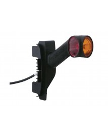 DXLC8 - Feu de gabarit et d'encombrement LED 12/24V cristal + rouge + ambre montage sur LC8