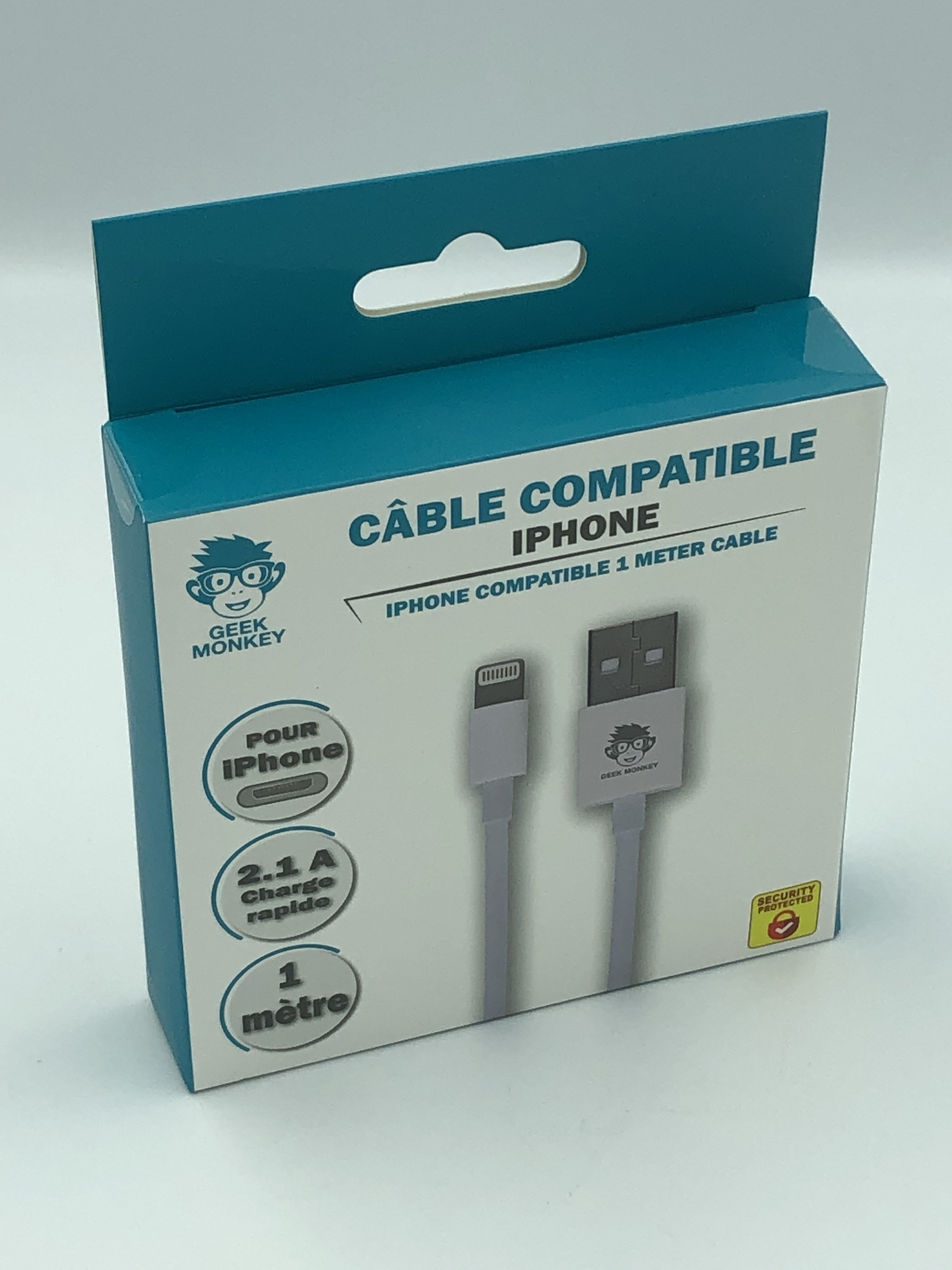 CABLE GEEK MONKEY compatible IPHONE - APVI