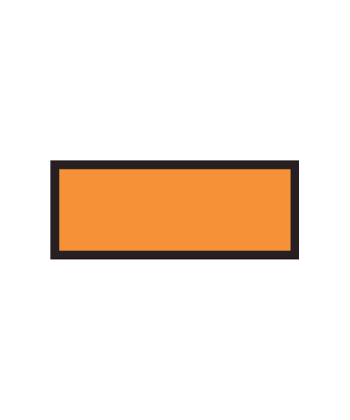 Panneau orange NSB - Format 300 x 120