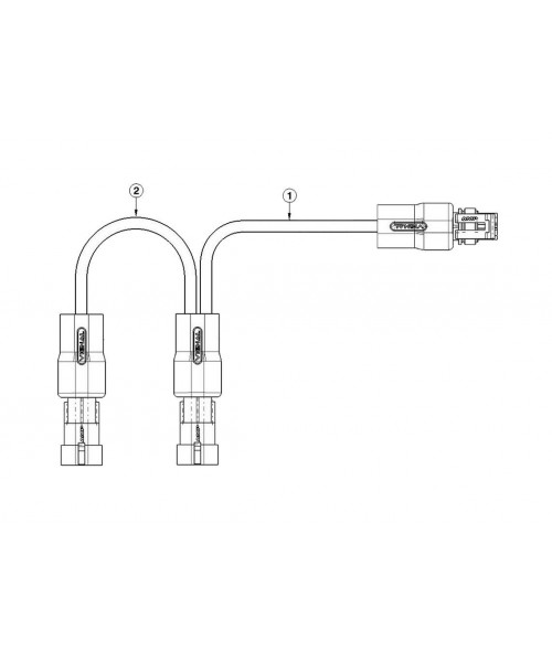 FCA - Cable de raccordement superseal 2 voies